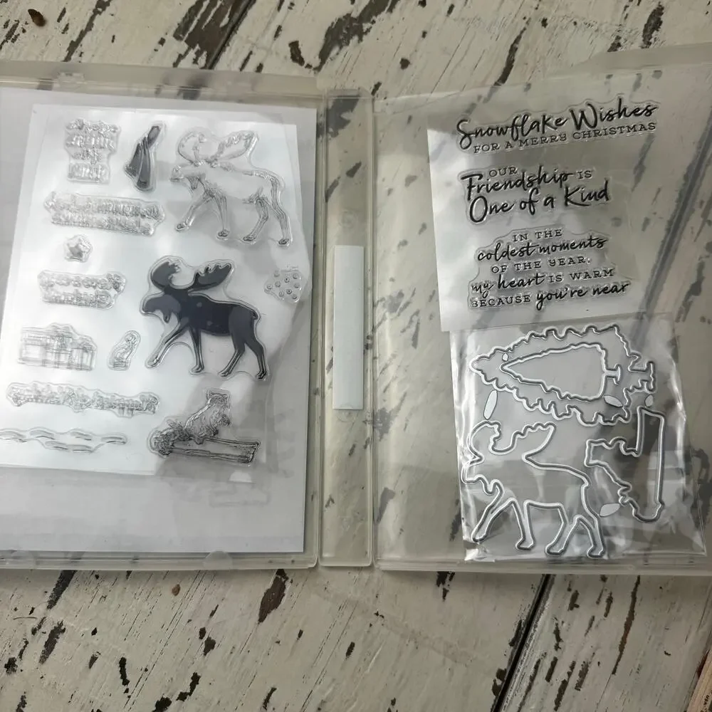 Wooden Rubber Stamp Lot Variety Bundle Scrapbooking Card Making Lot of 15 +
